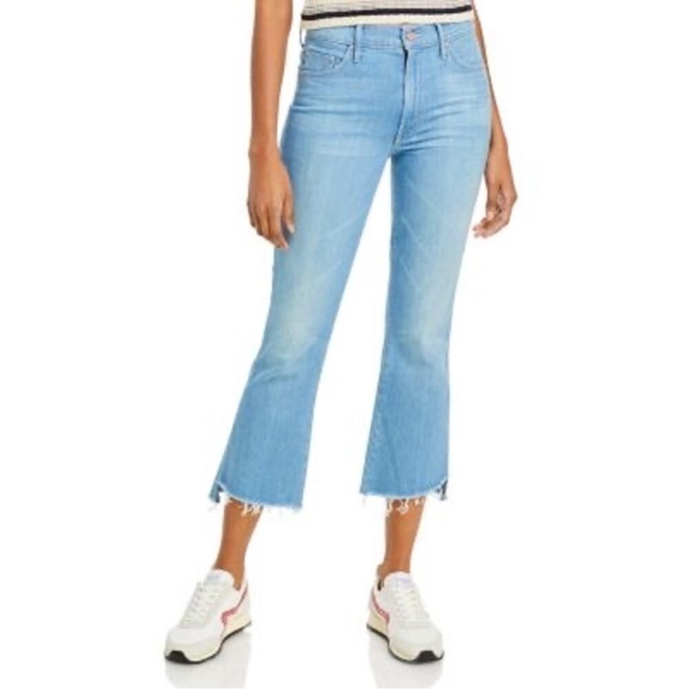 MOTHER The Insider Crop Step Fray COLOR: Hold My Hand 💙 size 26